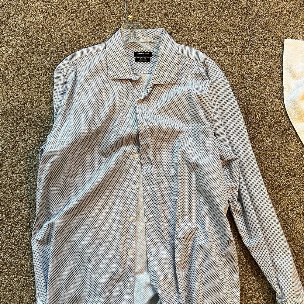 Kenneth Cole - Button Down Mens Casual Dress Shirt